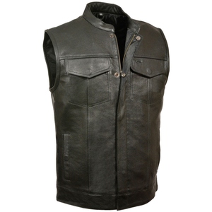 Chaleco de cuero para hombre Street Smart con carcasa transpirable hecho a mano para festivales urbanos reuniones casuales y ropa de moda al aire libre - Product Image 4