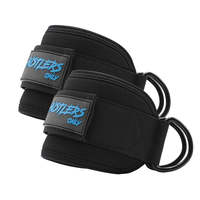 Sangles de cheville pour exercices de musculation des fessiers avec logo personnalisé, rembourrage en néoprène de 7 mm, support de cheville pour la remise en forme, accessoire pour machine à câbles