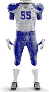 Maillot de football américain personnalisé sublimé respirant grande taille pour hommes, uniforme de football américain, chemise de sport, vente en gros - Product Image 2