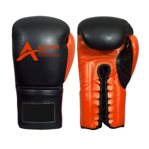 Gant de boxe MMA de haute qualité avec logo personnalisé en cuir à lacets 12oz 14oz 10oz sac lourd gants de boxe pour entraînement de boxeur - Product Image 6