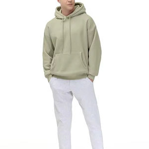 Sweat à capuche pour homme de haute qualité, personnalisé, en polyester uni, teint, à manches longues, séchage rapide - Product Image 1