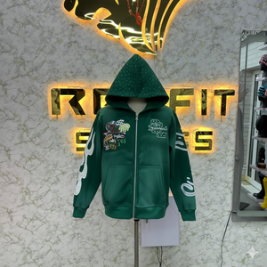 Service OEM maintenant disponible en taux réglable Sweat à capuche zippé Puff Printed fabriqué en usine à bas prix Sweats à capuche pour hommes - Product Image 6