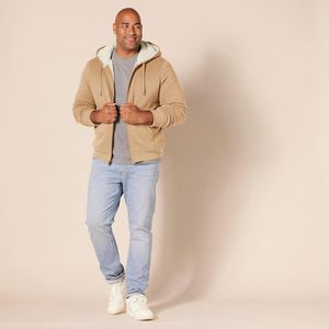 Sweat à capuche unisexe confortable en polaire respirant avec fermeture éclair brodée, veste chaude et durable à fermeture intégrale pour activités hivernales en extérieur - Product Image 5
