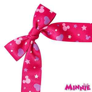 Juego de lazos para el pelo con estampado de Minnie, de cola larga, con 7 pinzas de cocodrilo estampadas, accesorios bonitos para el pelo de niñas de 3 años, pedido de fábrica con licencia. - Product Image 1