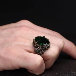 Azuris Men's 925 Sterling Silver Ottoman Style <b>Ring</b> with Natural Stone Direct From <b>Turkey</b> VALKH1925 Model Hot Sale - Product Image 1