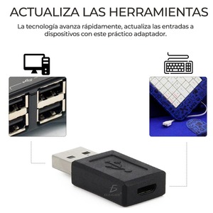 Brand New Micro V8 <b>USB</b>-<b>C</b> to <b>USB</b> <b>Adapter</b> PC Material Converter for Mobile Phone and Laptop Use Supports AU UK EU <b>Plugs</b> - Product Image 4