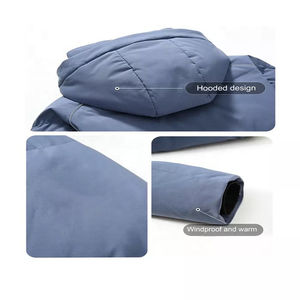 STITCHMODE Manteaux rembourrés pour hommes avec impression personnalisée Veste chaude d'hiver pour hommes - Product Image 4