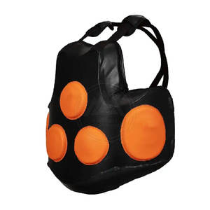 Protecteur de corps en cuir de haute qualité pour arts martiaux personnalisable protège-ventre de boxe conception de garde de poitrine Type factice - Product Image 2