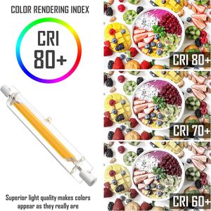 Clar-r7s dẫn bóng đèn 118mm, 78mm, 6W, 13W tiết kiệm năng lượng đèn pha đèn cho chiếu sáng ngoài trời trong nhà - Product Image 5