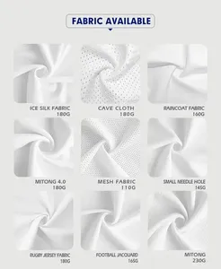 Maillot de basket-ball - Base blanche, numéro bleu, sans manches, design haut de gamme, vêtements d'équipe pour les fans - Product Image 5