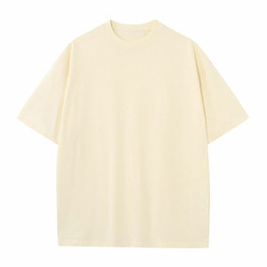 เสื้อยืดคอกลมสำหรับผู้ชายเสื้อยืดสำหรับผู้ชายใส่สบาย180gsm ไหล่ตกโลโก้ได้ตามต้องการ - Product Image 5