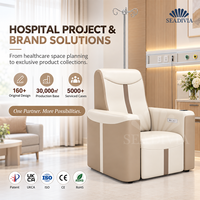 SEADIVIA Fauteuil inclinable de perfusion médical en cuir, luxueux et confortable, pour thérapie IV, avec repose-pieds électrique réglable, robuste