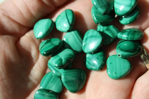 Natural Malachite Handmade Malachite Heart Pendant Cabochon High Quality Polished Loose Gemstone Multiple Gemstones Available! - Product Image 2