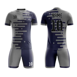 Conjunto de Uniforme de Fútbol de Poliéster 100% Más Vendido en 2025, Personalizable con Logotipo de Marca, Antibacteriano, Elástico, Cuello Redondo, Manga Corta - Product Image 4