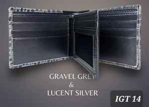 กระเป๋าเงินใบสั้นของผู้ชายแบบเปิดปิดหนังแท้ลายม้าบ้าป้องกันการปิดกั้น - Product Image 3