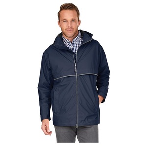 High Quality Men's Casual Hooded Stand <b>Jacket</b> Solid Color Winter Season Waterproof Polyester/Cotton Fabric Bangladesh Factory - Product Image 3