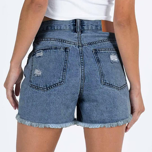 Shorts en jean pour femmes, forte demande, OEM personnalisé, qualité supérieure, fournisseur d'usine professionnel, style haut de gamme 2025 - Product Image 1
