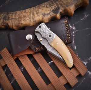 Couteaux pliants de poche personnalisables Édition limitée Acier Damas Couteaux pliants de poche personnalisables Couteaux en acier personnalisés - Product Image 5