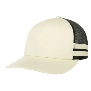 หมวก Trucker ฮิปฮอปคุณภาพสูงแบบกําหนดเองพร้อมโลโก้เย็บปักถักร้อย / ผ้าฝ้ายขายร้อนหมวก Trucker ตาข่ายด้วยราคาขายส่ง