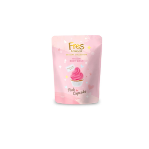 OEM/ODM Venta al por Mayor Gel de Ducha Fresco y Natural en Bolsa Rosa con Diseño de Cupcake 400 ml |   Fabricante de Gel de Ducha y Jabón Líquido Hidratante - Product Image 1