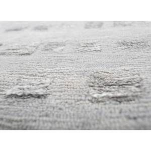 Alfombra Rectangular Hula Azul de Lana y Seda de Bambú Anudada a Mano Siwb-08, Alfombra para Pasillo y Sala de Estar con Patrón Abstracto de Patchwork para Uso Doméstico - Product Image 3