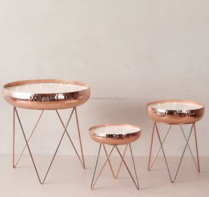 Luxury Style Hammered Candle Urli on Stand For Commercial & Home Decor - Product Image 5