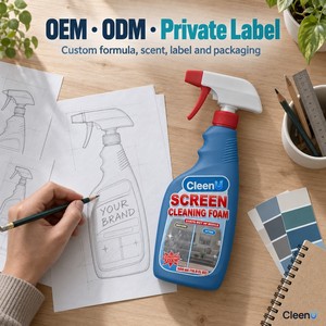 Schiuma detergente per schermi 500ml, spray detergente per monitor senza ammoniaca né alcol, detergente per schermi TV, touch screen, chioschi, display auto, OEM - Product Image 6