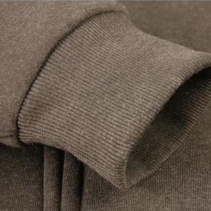 Vente en gros sweat à capuche hiver chaud avec logo personnalisé en polaire épaisse zippée pour hommes en Sherpa lourd doublé fausse fourrure - Product Image 6