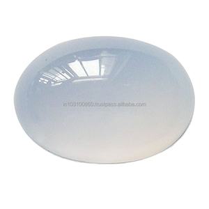 Venta caliente Calcedonia azul Oval cabujón de piedras preciosas 4X3MM 5X3MM 5X4mm personalizado de piedras preciosas sueltas alta calidad ovalada de Calcedonia azul - Product Image 5