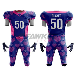 Vêtements de sport 2024 personnalisés de haute qualité uniformes de football ensembles d'uniformes de football américain en polyester - Product Image 1