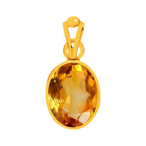 Colgante de Piedra Preciosa Citrino Natural Certificado Sunela, Compre un Colgante y Amuleto de Cristal Auténtico - Product Image 1