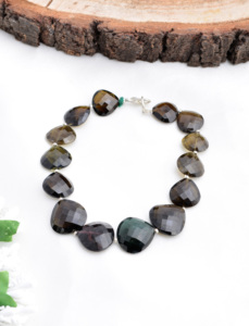 Cuentas facetadas de turmalina multicolor en forma de pera, piedras preciosas naturales para la elaboración de joyería fina, de 12x13 a 16x16 mm - Product Image 2