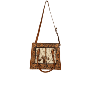 กระเป๋าหนังคาดลำตัวหนังวัวถือแบบตะวันตกสำหรับผู้หญิงที่รักอเมริกันน้ำหนักเบาปรับขนาดได้คุณภาพสูง - Product Image 5