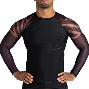 OEM Design Compression Mma Rash Guard bjj Rashguard custom Sublimated <b>Printed</b> Mens Rash Guard - Product Image 2