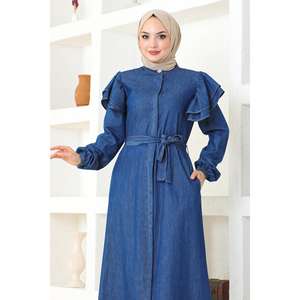 เสื้อโค้ทติดกระดุมแต่งระบายแบบเรียบง่าย เสื้อเทรนช์โค้ทและแจ็คเก็ตสุดหรู - Product Image 2