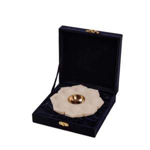 Diya en marbre pour la décoration de Diwali et de Pooja, élégants porte-bougies en pierre, lanternes, pots à bougies - Product Image 2