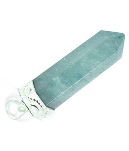 จี้คริสตัลรักษาด้วยดินสอสีฟ้าน้ำทะเลสำหรับบรรเทาความวิตกกังวลการจัดตำแหน่งจักระและพลังงานในเชิงบวกพร้อมขาย - Product Image 2