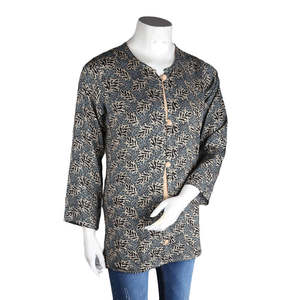 เสื้อสไตล์ตะวันตกสำหรับผู้หญิง - สีเทา - Product Image 1