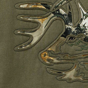 2025 OEM ODM personalizable invierno hombres mezcla de algodón Sudaderas con cuello redondo mangas camufladas ajuste suelto de alta calidad - Product Image 3