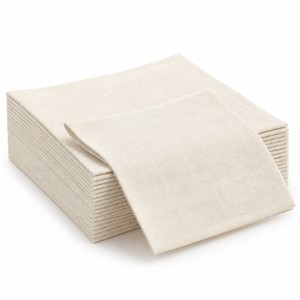 Serviettes en papier Airlaid effet lin jetables 40x40cm en gros pour mariage, restaurant, hôtel, banquet - Product Image 1