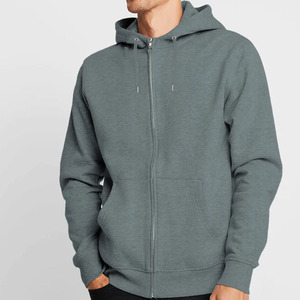 Veste à capuche zippée personnalisée unisexe, sweats-shirts en éponge français à fermeture éclair délavés à l'acide vintage pour l'impression numérique en hiver - Product Image 2