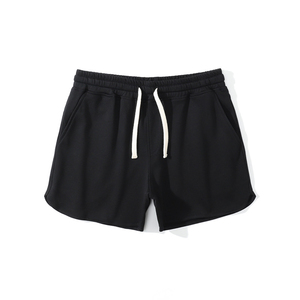 OEM ODM Ensemble chemise et short d'été 100% coton pour hommes, décontracté, à séchage rapide, double col rond, motif solide, écologique, prix de gros - Product Image 5