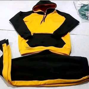 Conjunto de sudaderas con capucha y pantalones de chándal estampados de algodón 100% de alta calidad, ropa de calle, chándales, estiramiento ecológico en cuatro direcciones para hombres - Product Image 4