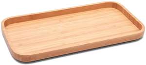 2024, venta al por mayor, Gran bandeja de servicio de lujo, Hotel, hogar, decorativo, de madera, logotipo personalizado, bandeja para servir, juego de bandeja de plástico para servir - Product Image 4