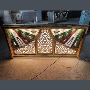 Comptoir de mariage moderne en acier inoxydable pour l'extérieur, l'hôtel, la maison, le bar et le parc Design métallique durable - Product Image 1