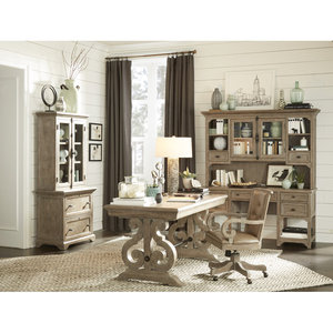 Bureau d'écriture en bois massif Bethel DESK-0062, bureau d'ordinateur rectangulaire, design simple, contreplaqué et panneau stratifié - Product Image 3