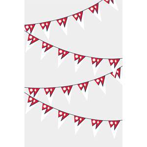 Guirlande de drapeaux triangulaires du Népal pour décorations de fête - Product Image 1