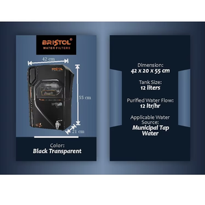 Purificateur transparent noir d'osmose d'inversion de capacité élevée pour l'eau potable saine et pure fraîche - Product Image 5