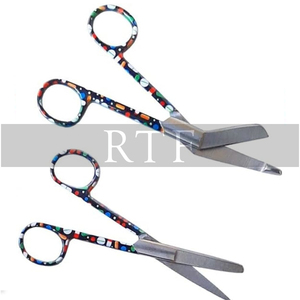 Juego de 3 Tijeras de Enfermería con Pinzas Hemostáticas, Juego de Tijeras y Pinzas de Enfermería Premium con Mango Estampado de Pata de Gato de Raw to Fine - Product Image 6