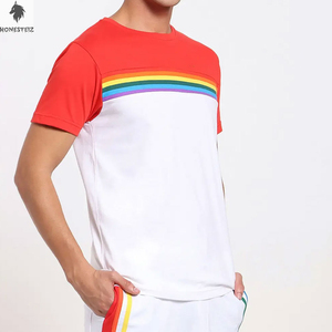 Impression DTG personnalisée de haute qualité T-shirt pour hommes Super Large 100% coton Streetwear Fashion Ringer T-shirts pour hommes - Product Image 2